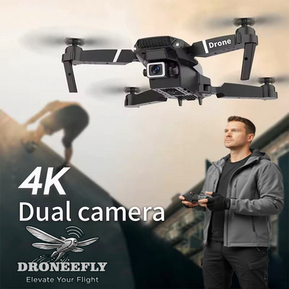 4K Camera Drone For Adults - FPV Foldable RC Drone with 2 Camera & 2 Batteries, Long Flight Time.