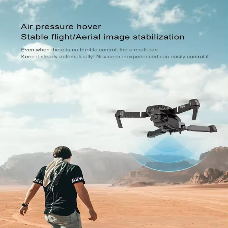 4K Camera Drone For Adults - FPV Foldable RC Drone with 2 Camera & 2 Batteries, Long Flight Time.